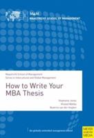 How to Write Your MBA Thesis 1841262315 Book Cover