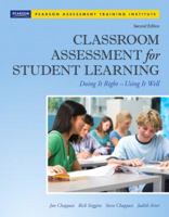 CLASSROOM ASSESSMENT STUDENT LEARNING 10 PK 0132925087 Book Cover