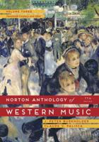 Norton Anthology of Western Music, Volume Two: Classic to Romantic 039392162X Book Cover