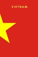 Vietnam: Country Flag A5 Notebook to write in with 120 pages 1675882428 Book Cover