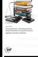 Financement, Investissement, Diversification Et Performance 3838173414 Book Cover