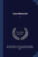 Lyon Memorial: 2 137662480X Book Cover