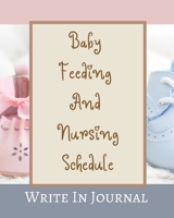 Baby Feeding And Nursing Schedule - Write In Journal - Time, Notes, Diapers - Cream Brown Pastels Pink Blue Abstract 1715947908 Book Cover