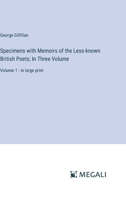 Specimens, With Memoirs of the Less-known British Poets. With an Introductory Essay; Volume 1 B0CWTQTSG4 Book Cover