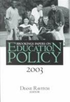 Brookings Papers on Education Policy, 1999 (Brookings Papers on Education Policy) 0815711832 Book Cover