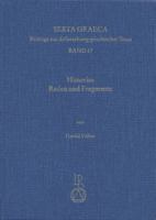 Himerios. Reden Und Fragmente: Einfuhrung, Ubersetzung Und Kommentar 3895003379 Book Cover