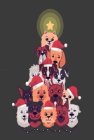 Dog Christmas Tree: Cute Notebook with Blank Lined Pages For Dog Lovers | For Journaling, Note Taking And Jotting Down Ideas 169567829X Book Cover