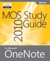 Mos 2010 Study Guide for Microsoft Onenote 073566594X Book Cover