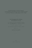 Preisanderungen, Ertragsruckgang Und Produktionsanderung in Der Landwirtschaft Im Kreise Worms in Den Jahren 1914-1920: Dissertation Zur Erlangung Der Doktorwurde Bei Der Philosophischen Fakultat Der  9401764336 Book Cover