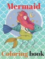 Mermaid coloring book: A perfect coloring book for gift B08HGNS7M9 Book Cover