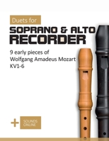 Duets for Soprano & Alto Recorder - 9 early pieces by Wolfgang Amadeus Mozart KV 1-6: + Sounds Online (Recorder Songbook) B0DWXH989M Book Cover