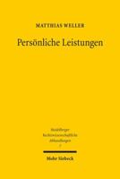 Personliche Leistungen 3161519892 Book Cover