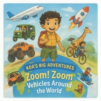 Koa’s Big Adventures: Zoom! Zoom! Vehicles Around the World: A Fun and Educational Picture Book About Real Vehicles from Around the World B0FLKCCTQ8 Book Cover