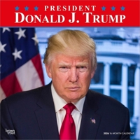 President Donald J. Trump 2026 12 X 24 Inch (Hanging) Monthly Square Wall Calendar Plastic-Free B0DYL1QC3F Book Cover