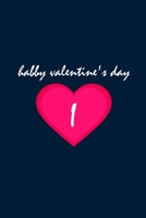 Happy Valentine's day with Initial Letter I Notebook: Lined Notebook / Journal Gift, 110 Pages, 6x9, Soft Cover, Matte Finish 1661370640 Book Cover