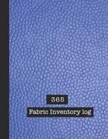 Fabric inventory log book: Large Journal for the sewing lover, machinist, designer or small business to keep a record of fabric sourced for project ... Bright blue leather effect cover art design B083XVGQCJ Book Cover