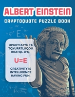 Cryptoquip Puzzle Books for Adults: Albert Einstein Cryptoquote Puzzle Book B09HG55J4M Book Cover