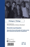 Diversité et participation: Approches franco-allemandes de l'action sociale pour la jeunesse des quartiers marginalisés (Dialogues/ Dialoge) (French Edition) 236085061X Book Cover