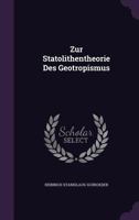 Zur Statolithentheorie Des Geotropismus 1022728725 Book Cover