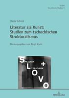 Herta Schmid: �literatur ALS Kunst. Studien Zum Tschechischen Strukturalismus� 3631745303 Book Cover