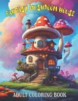 Fantasy Mushroom Houses: Adult Coloring Book Of 50 Beautiful and whimsical black lines and grayscale magical Mushroom Houses For Relaxation And Creativity (Mystical Mushroom Coloring Adventures). B0CNCRKTYT Book Cover