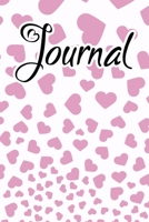 Journal: Journal for women to write in Light Orchid Pink Falling Hearts 1657940802 Book Cover