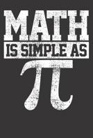 Notebook: Pi Math Student Teacher Gift Pi Day Vintage College Ruled 6x9 120 Pages 1084179342 Book Cover