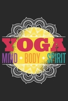 Yoga Mind Body Spirit: Yoga Meditation Notebook Blank Dot Grid Family Journal dotted with dots 6x9 120 Pages Checklist Record Book Take Notes Yoga Namaste Planner Paper Christmas Gift for Yoga Lover 170979657X Book Cover