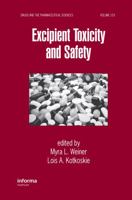 Excipient Toxicity and Safety 0367399318 Book Cover
