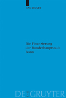 Die Finanzierung Der Bundeshauptstadt Bonn 3110190907 Book Cover