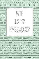 WTF is my Password?: An alphabetized log of website logins B084Q8Z7DK Book Cover