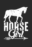 Horse Girl: Horseback Riding Cowgirl Horse rider Notebook 6x9 Inches 120 dotted pages for notes, drawings, formulas Organizer writing book planner diary 1712455117 Book Cover