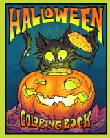 Halloween Coloring book by Dendril featuring Skeletons, Ghosts, Cats, and Witches B0CFZMKRTZ Book Cover
