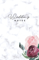 Wedding Notes: Floral Marble Wedding Notebook 1699034168 Book Cover