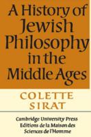 A History of Jewish Philosophy in the Middle Ages 0521397278 Book Cover