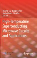 High-Temperature Superconducting Microwave Circuits and Applications 9811368678 Book Cover