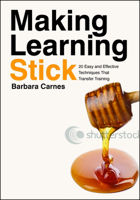 Making Learning Stick: 20 Easy and Effective Techniques that Transfer Training 1562866796 Book Cover