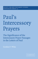 Paul's Intercessory Prayers: The Significance of the Intercessory Prayer Passages in the Letters of St Paul (Society for New Testament Studies Monograph Series) 0521048354 Book Cover