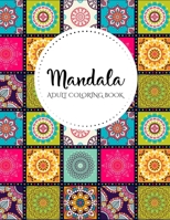 MANDALA Adult Coloring Book: Stress Relieving Designs, Mandalas, Flowers, 130 Amazing Patterns: Coloring Book For Adults Relaxation 1658925165 Book Cover