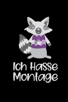 Ich Hasse Montage: Notizbuch A5 Kariert Lustiger Waschbär Für Arbeiter und Angestellte die Montagmorgen hassen (German Edition) 1697742742 Book Cover