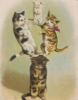 Vintage Pyramid Cats Composition Notebook, College Ruled, 110 Pages, 8.5 x 11 1722315679 Book Cover