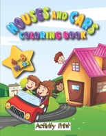 Houses and Cars Coloring Book B08VLM1QF4 Book Cover