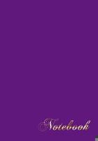 Purple Minimalist Dot Grid Notebook - 7x10 125 dot grid pages- Matte Purple Matte Silk Cover with sturdy white pages notebook 171120255X Book Cover
