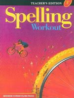 Spelling Workout, Level F 0765224933 Book Cover