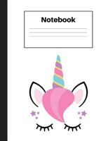 Notebook: Unicorn Pink Hair, Graph paper 5x5, Notebook Home Office School Student Teacher Homeschool, 7.4 x 9.7 in, 200 pages for kids, school, home, students, teachers 1724361155 Book Cover