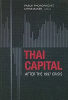 Thai Capital After the 1997 Crisis 9749511360 Book Cover