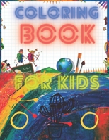 Coloring Book For Kids: Ages 4-8! Activity book & Learning Book: Relaxing Time B08YQR61L5 Book Cover