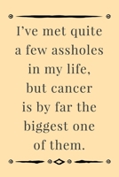 I've Met Assholes: Cancer Is The Biggest One - Unique Cancer Saying - Notebook With Blank Lines - Cancer Patient Gifts Idea 1693526050 Book Cover