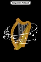 Composition Notebook: Cool Harp Player Music Journal/Notebook Blank Lined Ruled 6x9 100 Pages 1709852526 Book Cover