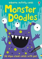 Usborne Acty Cards/Monster Doodles: 50 Wipeclean Cards W/Pen 1409504492 Book Cover